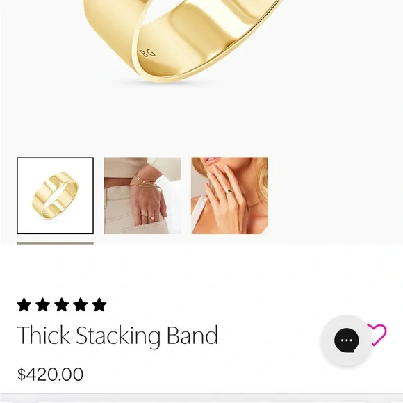 Baby Gold 14k gold band - Picture 7 of 7